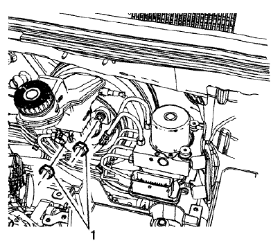 Fig. 19: Brake Master Cylinder And Nuts