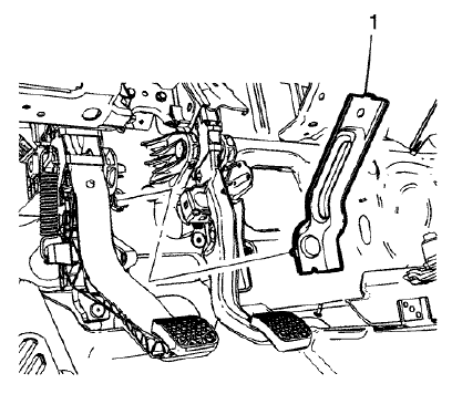 Fig. 40: Brake Pedal Assembly