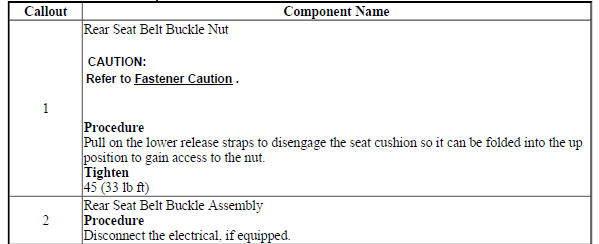 Rear Seat Belt Buckle Replacement