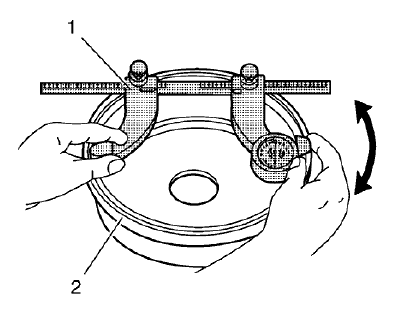 Fig. 1: Measuring Brake Drum Diameter