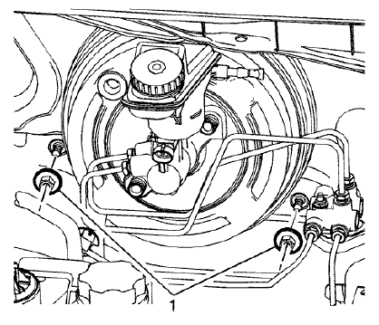 Fig. 31: Brake Pedal Assembly Lower Nuts
