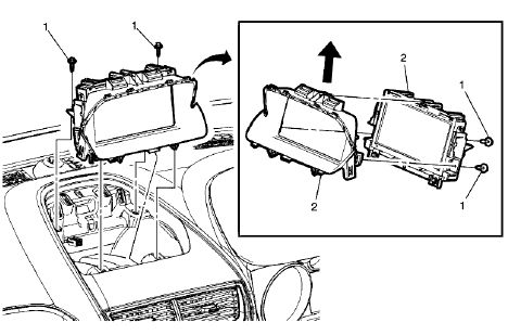Fig. 71: Instrument Panel Upper Trim Panel Bracket