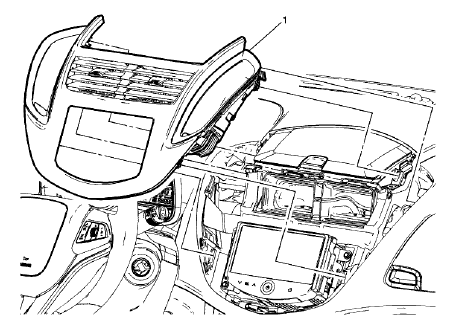 Fig. 10: Instrument Panel Trim Plate
