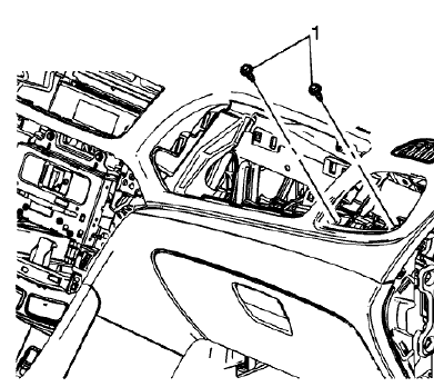 Fig. 102: Instrument Panel Upper Trim Panel