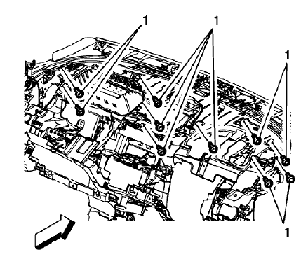 Fig. 19: Instrument Panel Bolts