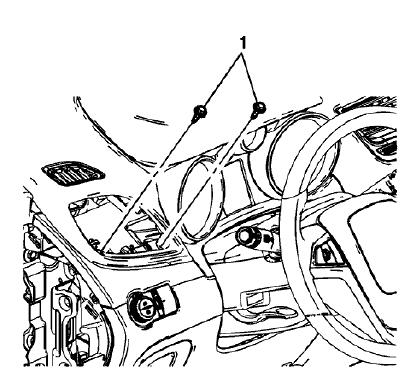 Fig. 98: Instrument Panel Upper Trim Panel