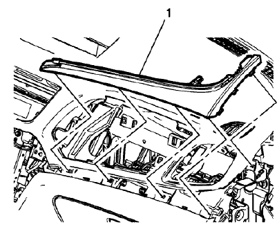 Fig. 103: Right Instrument Panel Retainer
