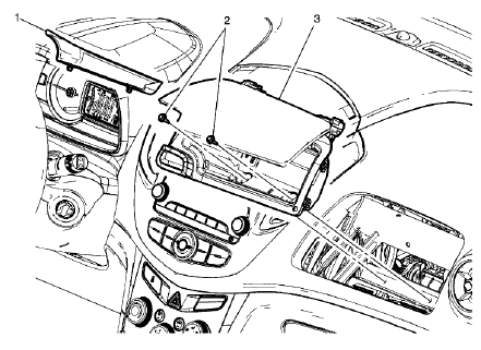 Fig. 27: Instrument Panel Upper Compartment