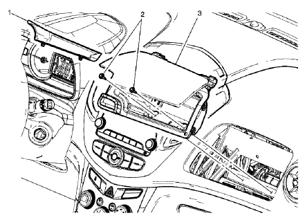 Fig. 37: Instrument Panel Upper Compartment