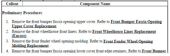 Front Bumper Fascia Replacement (Encore)