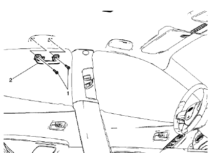 Fig. 99: Roof Rail Rear Assist Handle Assembly
