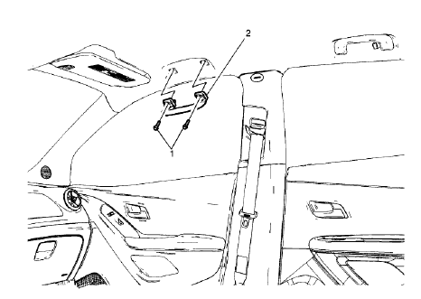 Fig. 100: Roof Rail Assist Handle Assembly