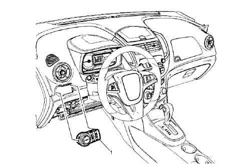 Fig. 42: Headlamp Switch