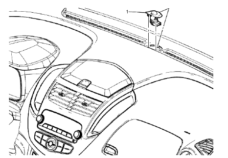 Fig. 43: Sun Load Temperature Sensor Bezel