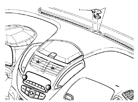 Fig. 50: Sun Load Temperature Sensor Bezel
