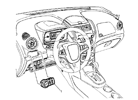 Fig. 51: Headlamp Switch