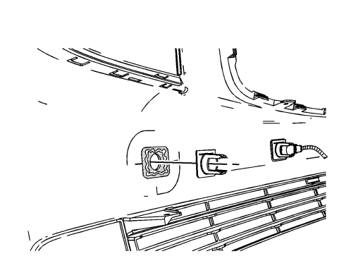 Fig. 14: Windshield Outside Moisture Sensor Cover