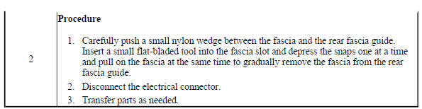 Rear Bumper Fascia Replacement