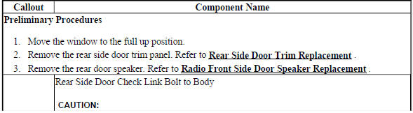 Rear Side Door Check Replacement