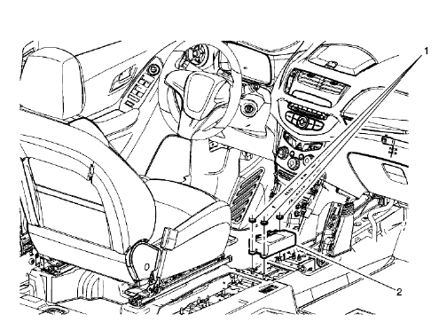 Fig. 16: Airbag Sensing and Diagnostic Module