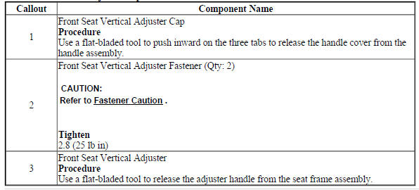 Front Seat Vertical Adjuster Replacement
