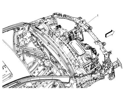 Fig. 38: Roof Panel Joint Rear Finish Molding (Encore)