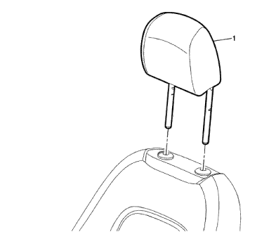 Fig. 9: Driver or Passenger Seat Head Restraint
