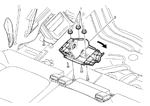 Fig. 42: Rear Seat Back Cushion Hinge