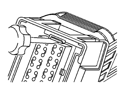Fig. 14: Hood Primary Latch Release Cable Handle