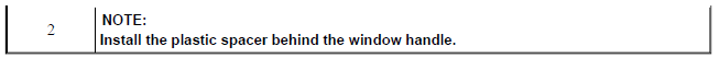 Front Side Door Window Regulator Handle Replacement