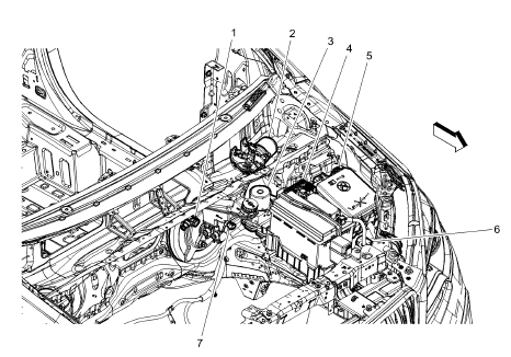 Fig. 39: Hood Front Edge Weatherstrip