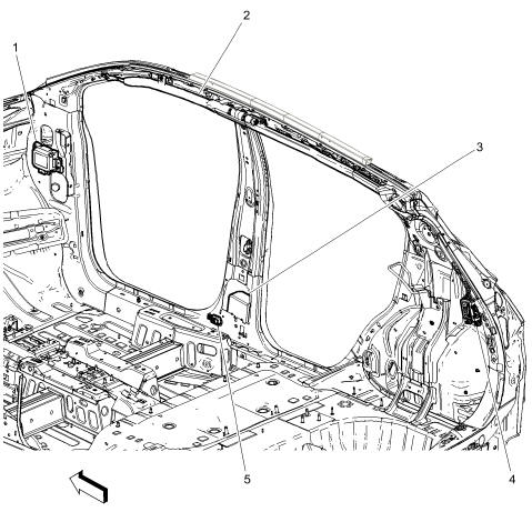 Fig. 16: Liftgate Outside Handle Emblem (Encore)