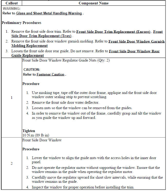 Front Side Door Window Replacement