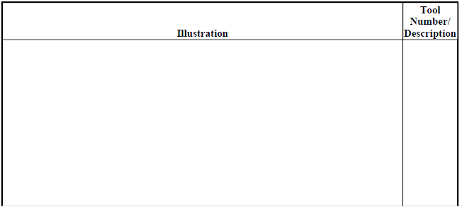 SPECIAL TOOLS AND EQUIPMENT