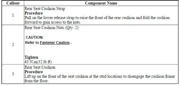 Rear Seat Cushion Removal and Installation