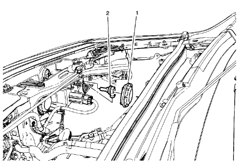 Fig. 27: Headlamp Bulb - Right Side (Low Beam)