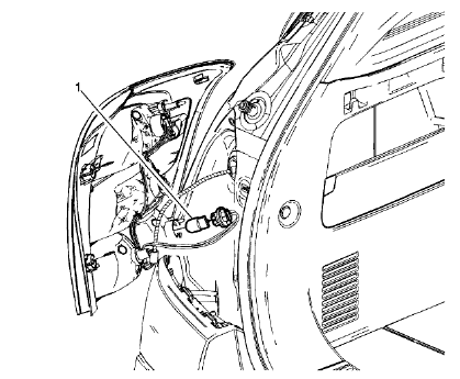 Fig. 58: Rear Turn Signal Lamp Bulb (Trax)