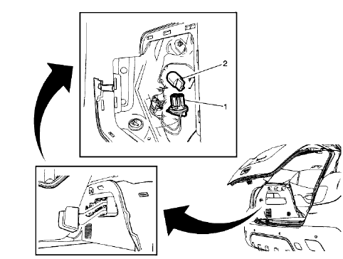 Fig. 59: Rear Turn Signal Lamp Bulb (Encore)