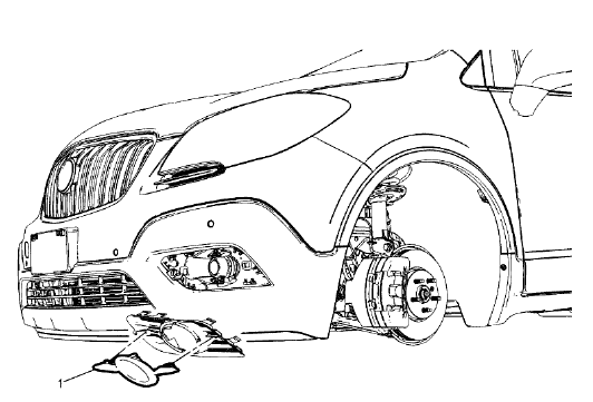 Fig. 40: Front Fog Lamp Opening Cover