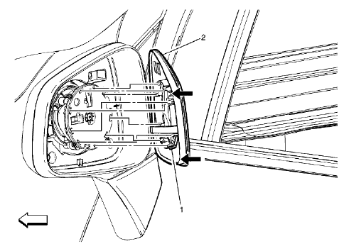 Fig. 14: Outside Rearview Mirror Glass