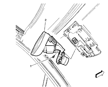 Fig. 15: Inside Rearview Mirror