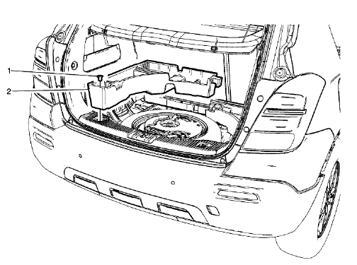 Fig. 33: Load Floor Front Trim Panel Support