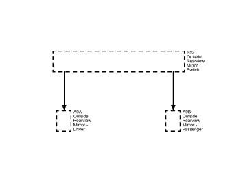 Fig. 16: Power Mirror System Diagram (Without A45)