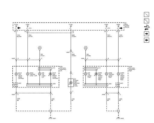 Fig. 12: Tail, Stop and Rear Turn Signal Lamps