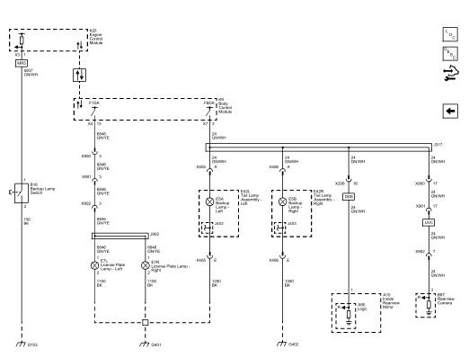 Fig. 13: License Plate and Backup Lamps