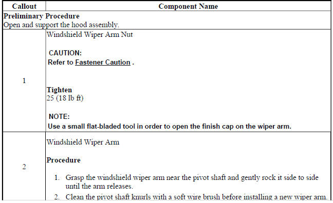 Windshield Wiper Arm Replacement