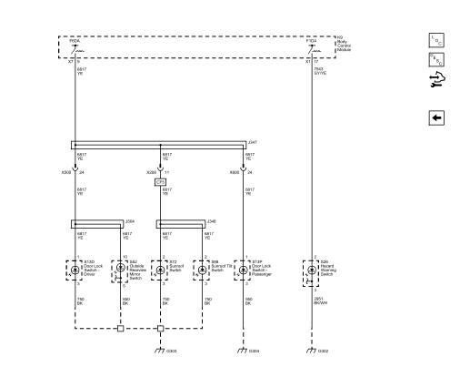 Fig. 24: Door, Sunroof, Mirror, and Instrument Panel Switches
