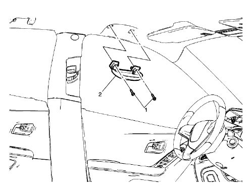 Fig. 13: Roof Rail Front Stowage Compartment