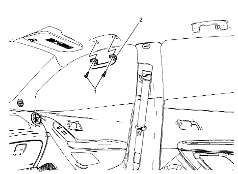 Fig. 15: Roof Rail Assist Handle Assembly