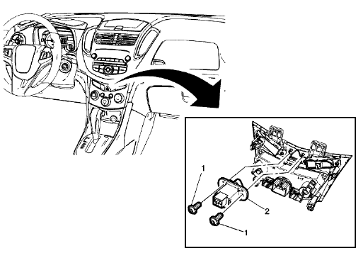 Fig. 7: Hazard Warning Switch